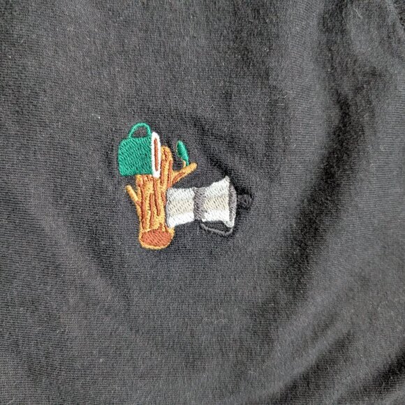 Wemoto Size S embroidered camping theme t-shirt quality quiet luxury - Picture 3 of 6